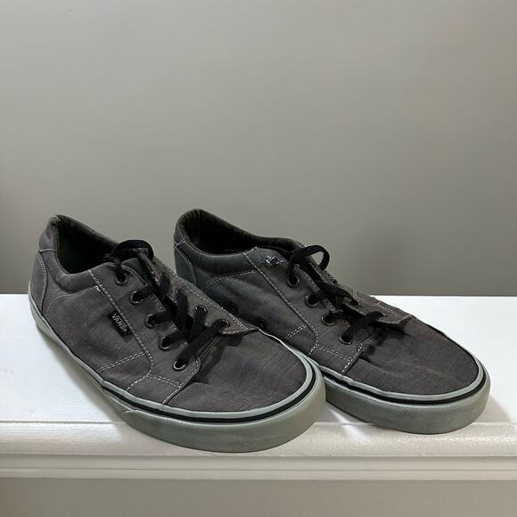💥Vans OFF THE WALL Dark Grey Skateboard Shoe Waffle Gum Sole Men’s  10 skater - Picture 1 of 12